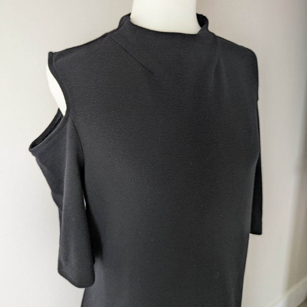 Black Cold Shoulder Top